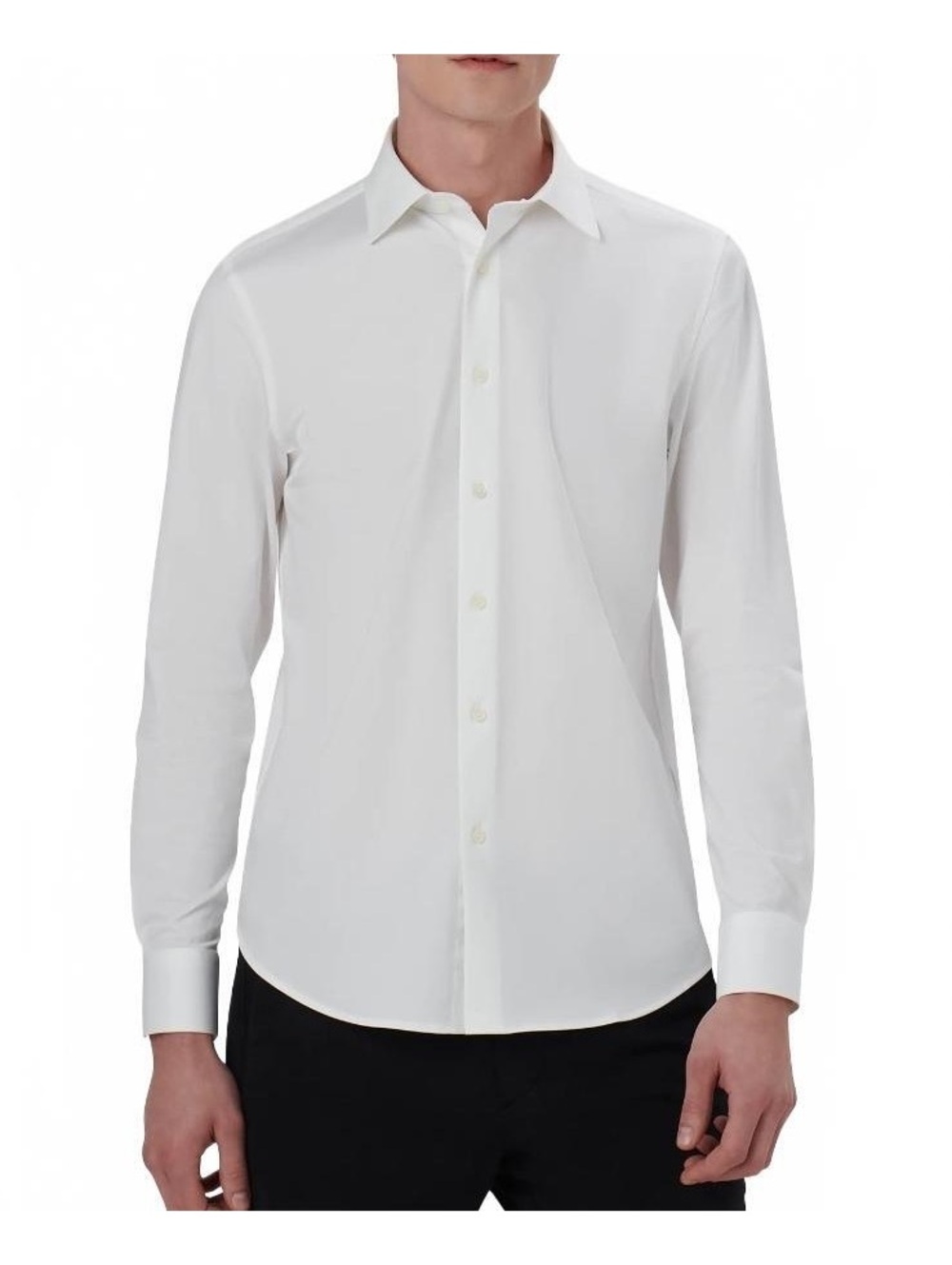 Bugatti OoohCotton® Tech 8 Way Stretch Button-Up Shirt Size Large